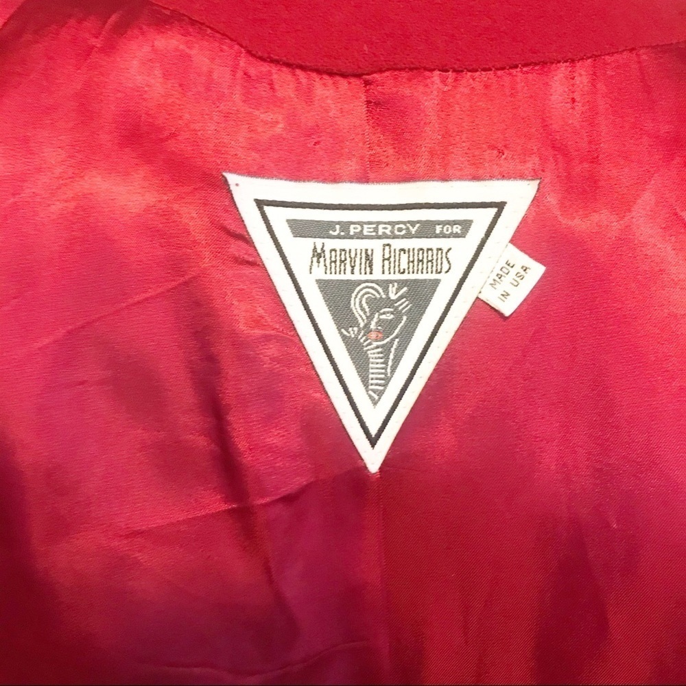 J Percy for Marvin Richards Red Blazer - Picture 5 of 5